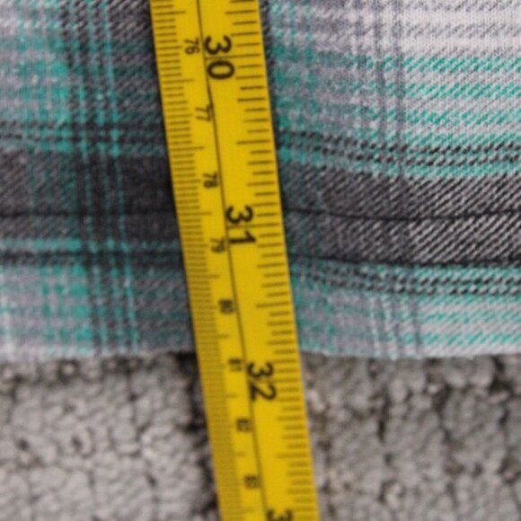 Vintage ZAMA Shirt Mens XL Gray Plaid Short Sleeve ZAMA Sports Soccer USA 90s - Picture 9 of 9